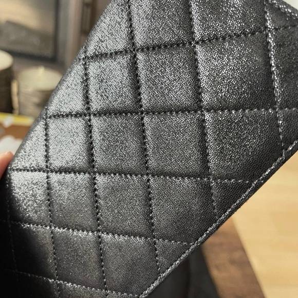 Chanel Diamante Crystals Black Shimmer Clutch- 100% Authentic And Rare - Picture 4 of 10